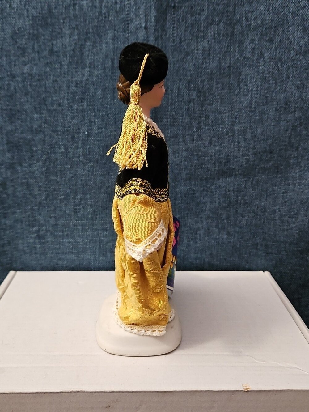 Vintage Evelt Themis Porcelain Doll | Handmade in Greece | Traditional Costume | - Picture 13 of 16